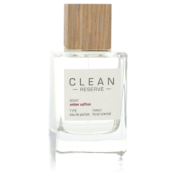Clean Amber Saffron by Clean Eau De Parfum Spray (Tester) 3.4 oz for Women