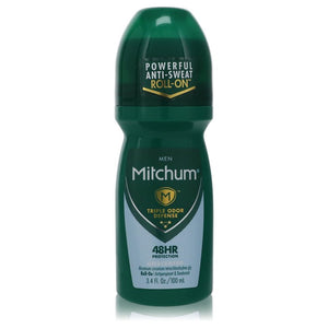 Mitchum Triple Odor Defense by Mitchum Roll-On Deodorant 3.4 oz for Men