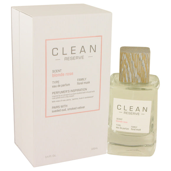 Clean Blonde Rose by Clean Eau De Parfum Spray (unboxed) 3.4 oz for Women