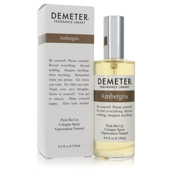 Demeter Ambergris by Demeter Pick Me Up Cologne Spray (Unisex) 4 oz for Men