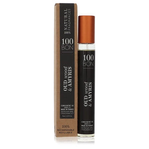 100 Bon Oud Wood & Amyris by 100 Bon Mini Concentree De Parfum (Unisex Refillable) .5 oz for Men