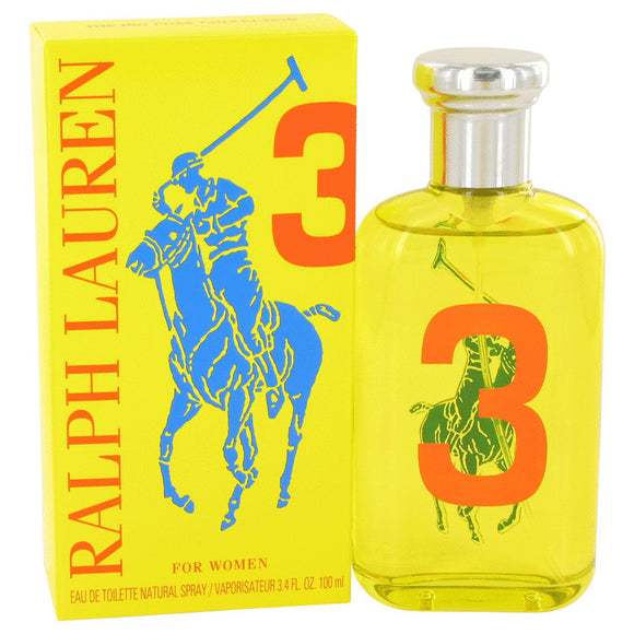 Big Pony Yellow 3 by Ralph Lauren Eau De Toilette Spray (unboxed) 3.4 oz for Women