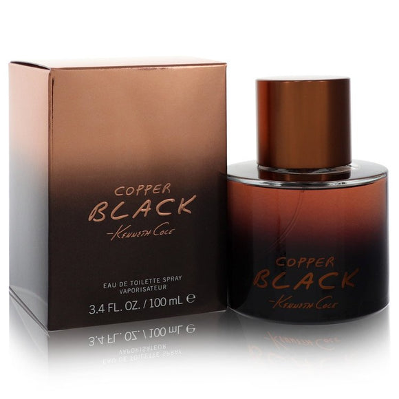 Kenneth Cole Copper Black by Kenneth Cole Eau De Toilette Spray (unboxed) 3.4 oz for Men