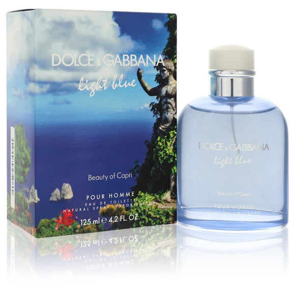 Light Blue Beauty of Capri by Dolce & Gabbana Eau De Toilette Spray 4.2 oz for Men