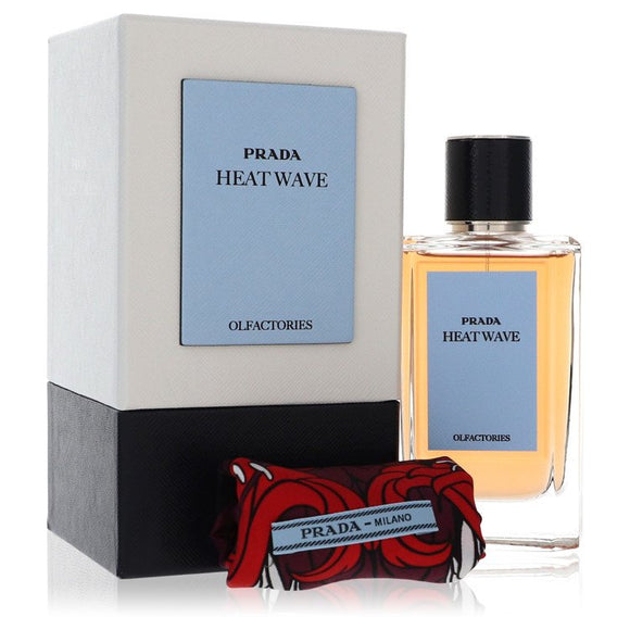 Prada Olfactories Heat Wave by Prada Eau De Parfum Spray with Gift Pouch (Unisex) 3.4 oz 3.4 oz Eau de Parfum Spray + Gift Pouch for Men