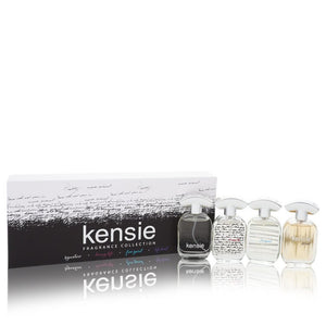 Kensie by Kensie Gift Set -- Kensie Fragrance Collection includes Kensie, Kensie Loving Life, Kensie Free Spirit, Kensie Life Beat all in 0.68 oz Mini EDP sprays for Women