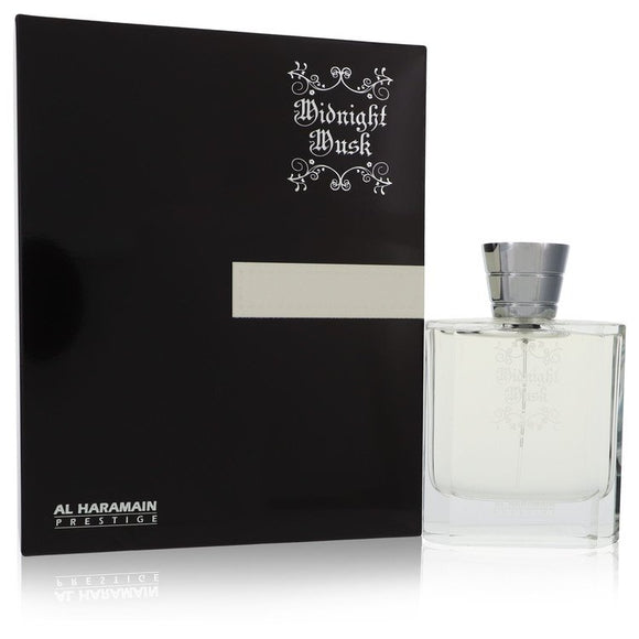 Al Haramain Midnight Musk by Al Haramain Eau De Parfum Spray (Unisex) 3.4 oz for Men
