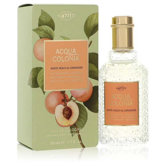 4711 Acqua Colonia White Peach & Coriander by 4711 Eau De Cologne Spray (Unisex) 1.7 oz for Women