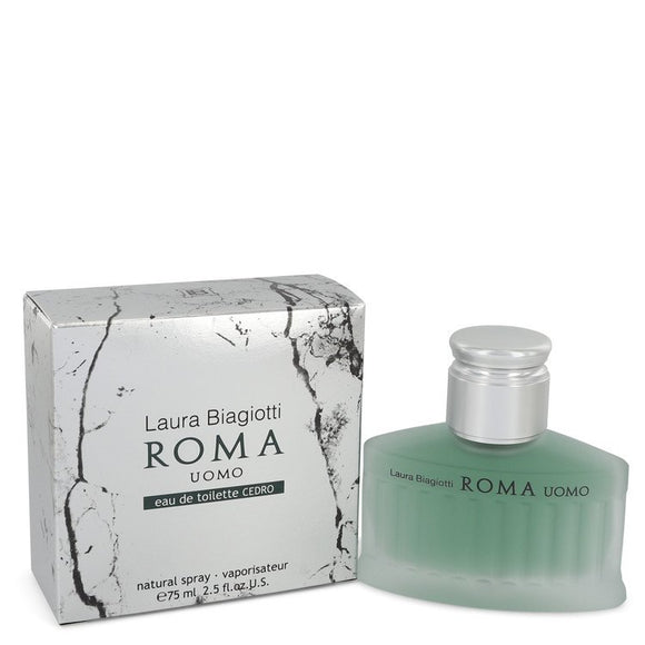 Roma Uomo Cedro by Laura Biagiotti Eau De Toilette Spray (unboxed) 2.5 oz for Men