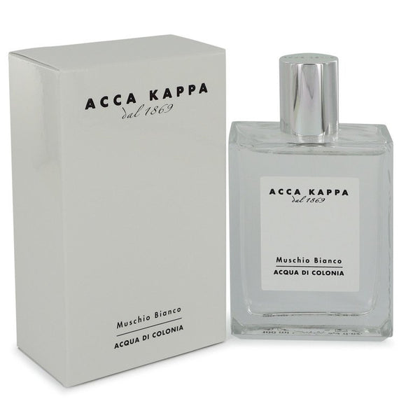Muschio Bianco (White Musk-Moss) by Acca Kappa Eau De Cologne Spray (Unisex )unboxed 3.3 oz for Women