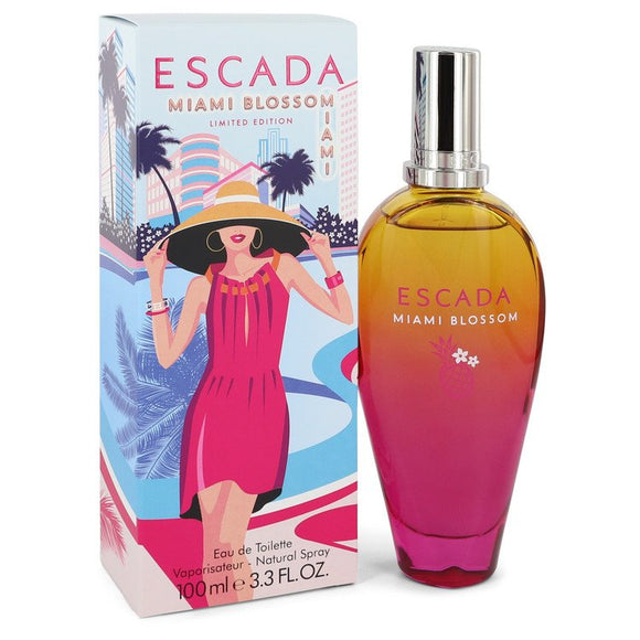 Escada Miami Blossom by Escada Eau De Toilette Spray (unboxed) 3.4 oz for Women