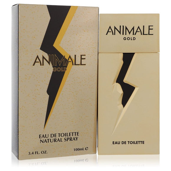 Animale Gold by Animale Eau De Toilette Spray (unboxed) 3.4 oz for Men