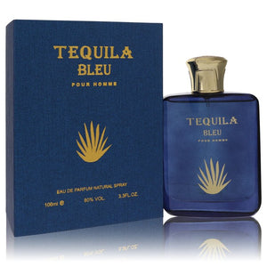 Tequila Pour Homme Bleu by Tequila Perfumes Eau De Parfum Spray (Unboxed) 3.3 oz for Men