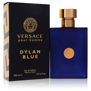 Versace Pour Homme Dylan Blue by Versace Mini EDP Spray 0.3 oz for Men