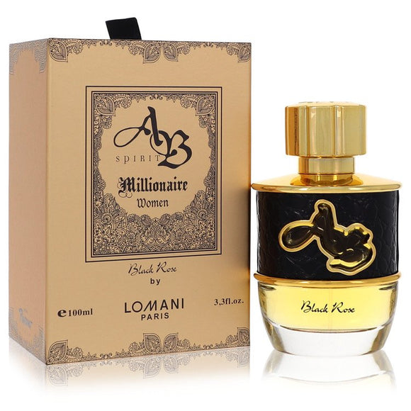 AB Spirit Millionaire Black Rose by Lomani Eau De Parfum Spray (Unboxed) 3.3 oz for Women