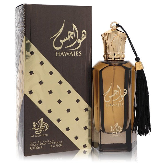 Hawajes by Al Wataniah Eau De Parfum Spray (Unisex) 3.4 oz for Men