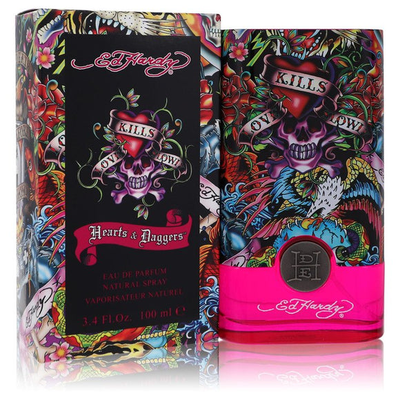 Ed Hardy Hearts & Daggers by Christian Audigier Eau De Parfum Spray (Unboxed) 1.7 oz for Women