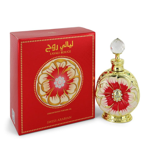 Swiss Arabian Layali Rouge by Swiss Arabian Concentrated Perfume Oil (Tester) 0.5 oz for Women