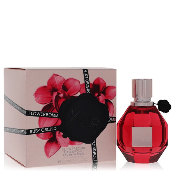 Flowerbomb Ruby Orchid by Viktor & Rolf Eau De Parfum Spray 3.4 oz for Women
