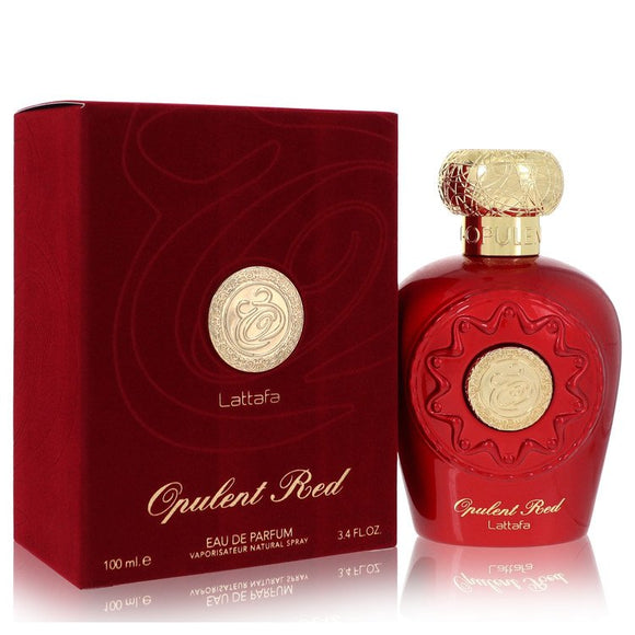 Lattafa Opulent Red by Lattafa Eau De Parfum Spray 3.4 oz for Women