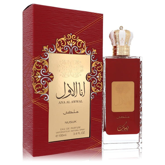 Ana Al Awwal Rouge by Nusuk Eau De Parfum Spray (Unboxed) 3.4 oz for Women