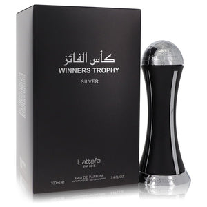 Lattafa Pride Winners Trophy Silver by Lattafa Eau De Parfum Spray (Unboxed) 3.4 oz for Men