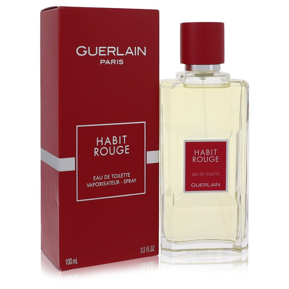 Habit Rouge by Guerlain Eau De Parfum Spray 3.4 oz for Men