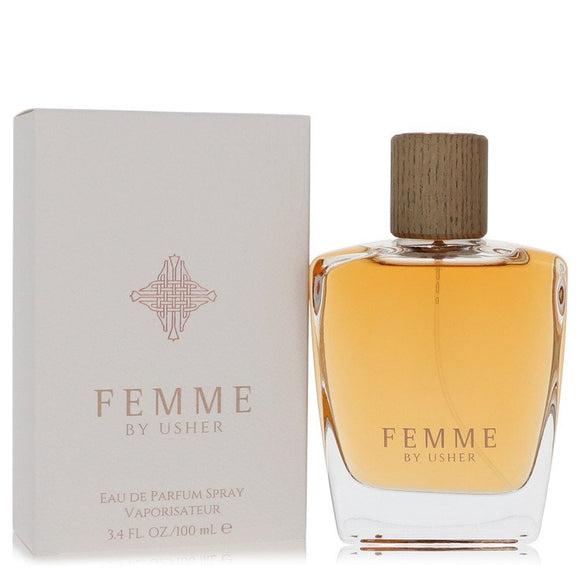 Usher Femme by Usher Gift Set -- 3.4 oz Eau De Parfum Spray + 3.4 oz Body Lotion + 3.4 oz Shower Gel for Women