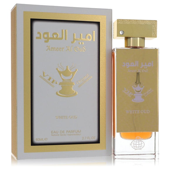Ameer Al Oud Vip Original White Oud by Fragrance World Eau De Parfum Spray (Unisex Unboxed) 2.7 oz for Men