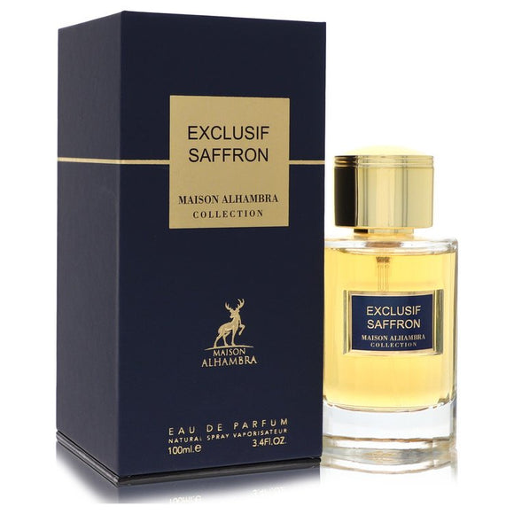 Maison Alhambra Exclusif Saffron by Maison Alhambra Eau De Parfum Spray (Unisex) 3.4 oz for Men