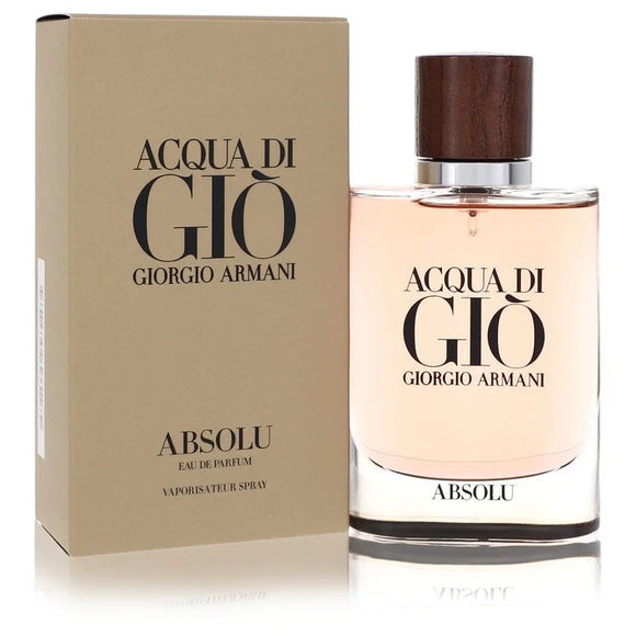 Acqua Di Gio Absolu by Giorgio Armani Eau De Parfum Spray 2.5 oz for Men